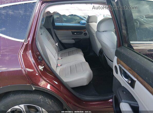 7FARW1H83JE056642 2018 HONDA CR-V Maroon Widok naklejki z numerem VIN