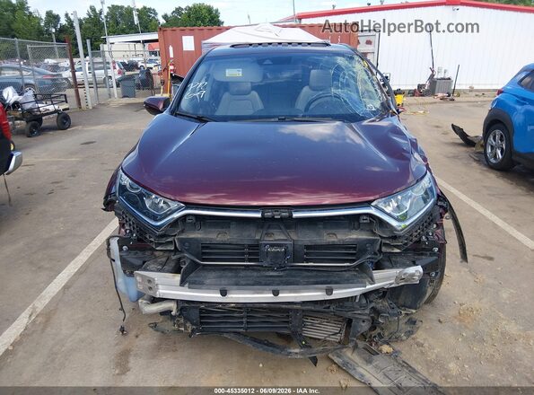 7FARW1H83JE056642 2018 HONDA CR-V Maroon Widok zestawu wskaźników