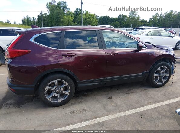 7FARW1H83JE056642 2018 HONDA CR-V Maroon Widok wnętrza z tyłu