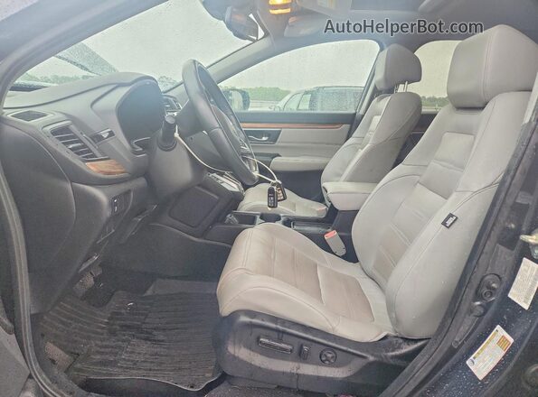 7FARW1H83KE031127 2019 HONDA CR-V Gray Widok wnętrza z przodu