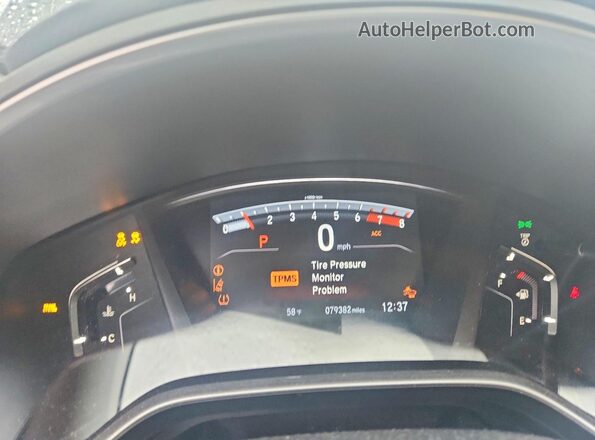 7FARW1H83KE031127 2019 HONDA CR-V Gray Widok zestawu wskaźników
