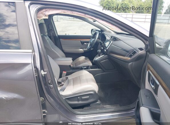 7FARW1H84HE016922 2017 HONDA CR-V Gray წინა სალონის ხედი