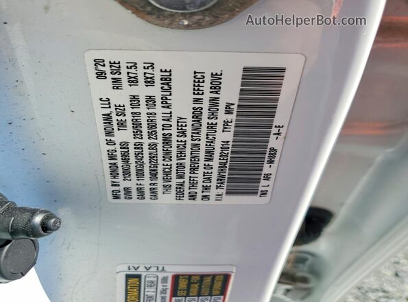 7FARW1H84LE021014 2020 HONDA CR-V White 