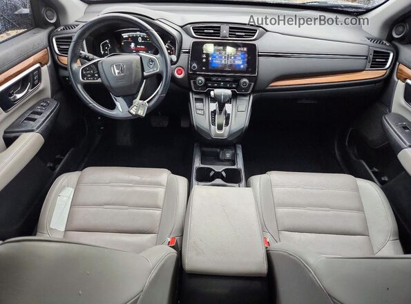 7FARW1H85JE015445 2018 HONDA CR-V Blue Dashboard view