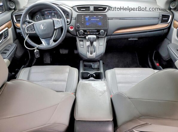 7FARW1H85JE030284 2018 HONDA CR-V Серебряный Вид панели приборов