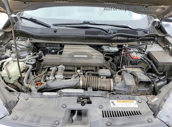 7FARW1H85JE030284 2018 HONDA CR-V Серебряный Вид задней части салона