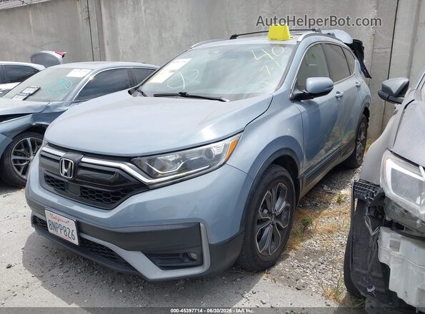 7FARW1H87LE000402 2020 HONDA CR-V Turquoise წინა მარცხენა ხედი სამი მეოთხედიდან