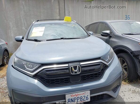 7FARW1H87LE000402 2020 HONDA CR-V Turquoise ხელსაწყოთა პანელის ხედი