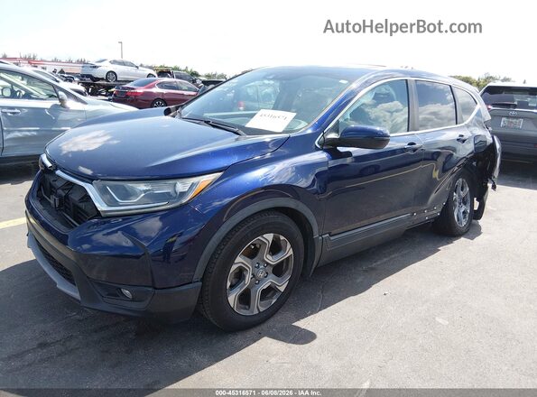 7FARW1H88KE030359 2019 HONDA CR-V Blue Front left