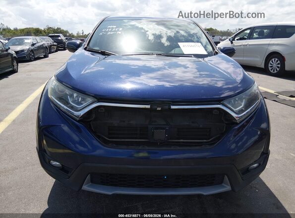 7FARW1H88KE030359 2019 HONDA CR-V Blue Dashboard view