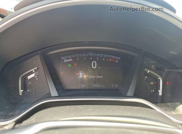 7FARW1H89JE035553 2018 HONDA CR-V Black Instrument cluster view