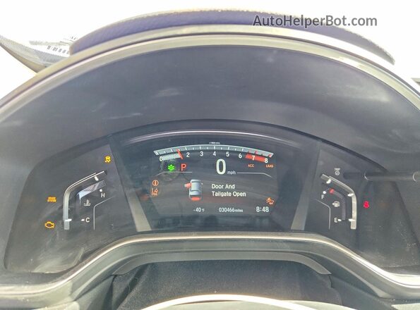 7FARW1H89ME021673 2021 HONDA CR-V White Вид щитка приладів