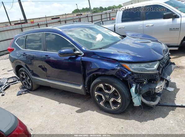 7FARW1H90KE015654 2019 HONDA CR-V Blue Vista interior de 360 grados