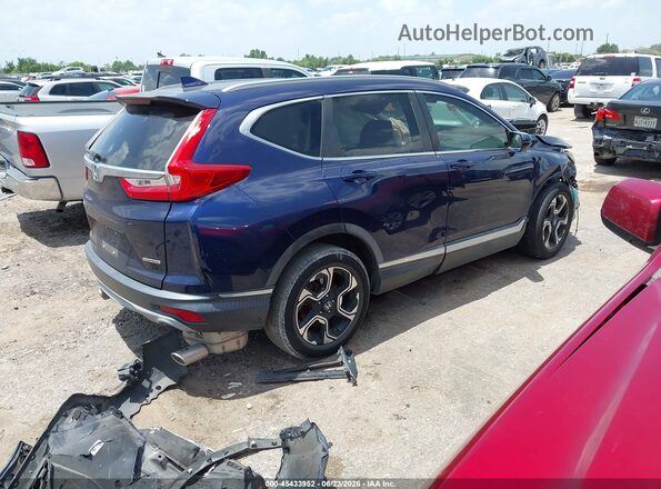 7FARW1H90KE015654 2019 HONDA CR-V Blue Trasero derecho