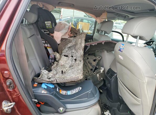 7FARW1H91HE021746 2017 HONDA CR-V Burgundy უკანა სავარძლების ხედი