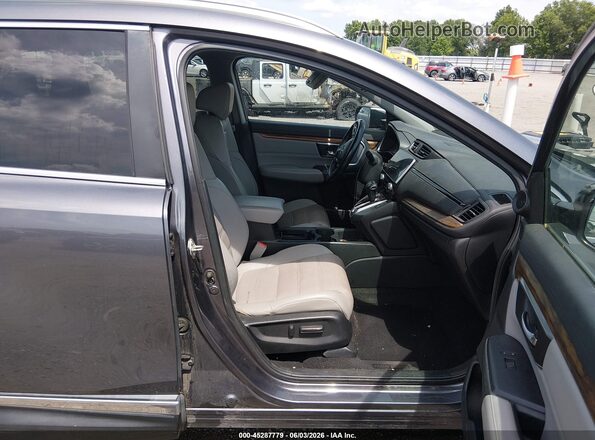 7FARW1H96JE054716 2018 HONDA CR-V Gray Вид салону спереду