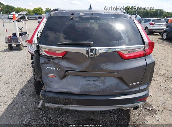 7FARW1H96JE054716 2018 HONDA CR-V Gray Вид спереду