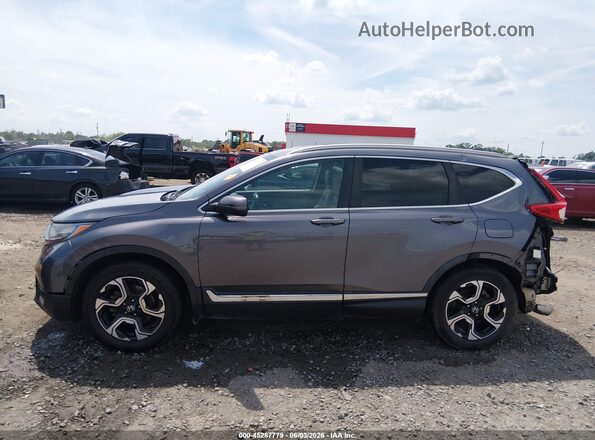7FARW1H96JE054716 2018 HONDA CR-V Gray Панорамний вид салону 360°
