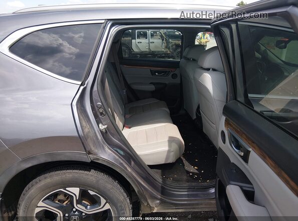 7FARW1H96JE054716 2018 HONDA CR-V Gray Вид наклейки з VIN-кодом