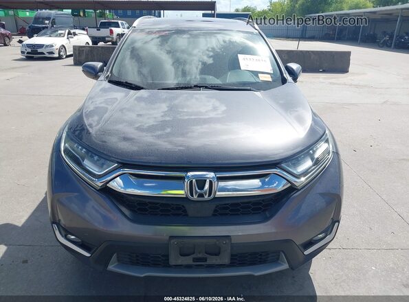 7FARW1H98JE021488 2018 HONDA CR-V Gray Rear interior view