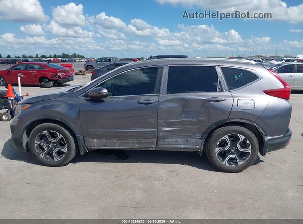 7FARW1H98JE021488 2018 HONDA CR-V Gray 