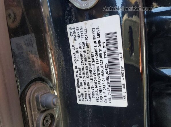 7FARW2H50JE026025 2018 HONDA CR-V Черный 