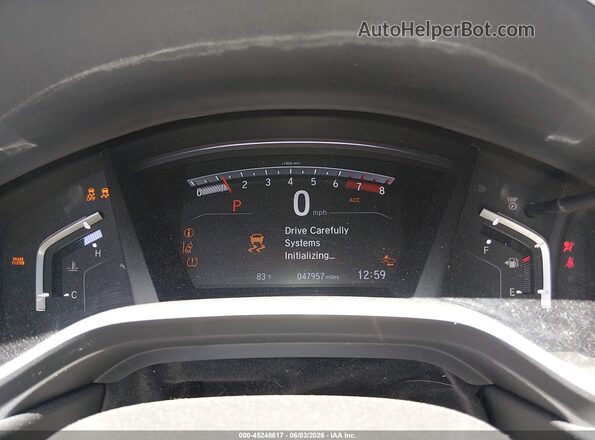 7FARW2H50KE005855 2019 HONDA CR-V Gray Вид задніх сидінь