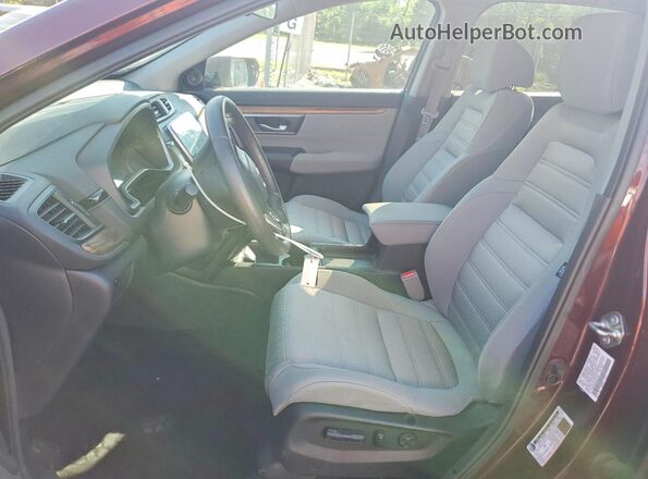 7FARW2H50KE042162 2019 HONDA CR-V Burgundy Вид салону спереду