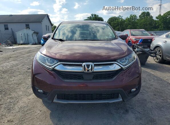 7FARW2H50KE042162 2019 HONDA CR-V Burgundy Вид спереду