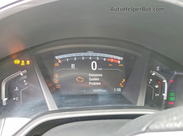 7FARW2H50NE041887 2022 HONDA CR-V Silver Սարքավորումների վահանակի տեսք