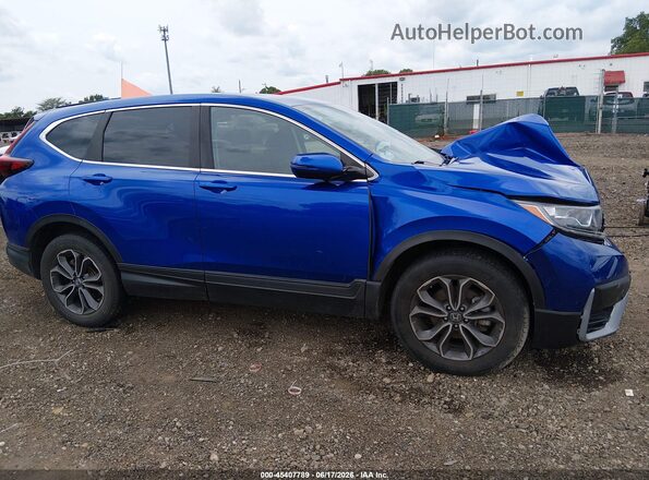 7FARW2H51LE021855 2020 HONDA CR-V Blue Widok wnętrza z tyłu