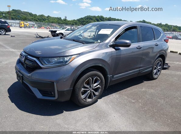 7FARW2H51LE022892 2020 HONDA CR-V Gray წინა მარცხენა ხედი სამი მეოთხედიდან