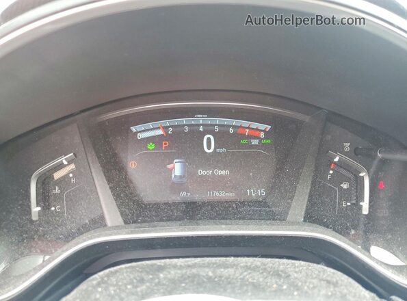 7FARW2H52JE037902 2018 HONDA CR-V Зеленый Вид щитка приборов