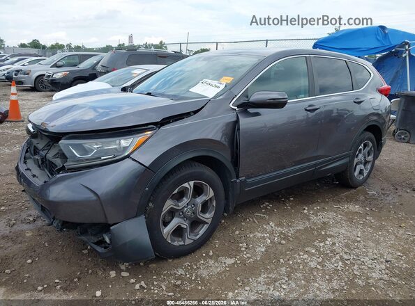 7FARW2H52KE021197 2019 HONDA CR-V Серый Передняя левая четверть