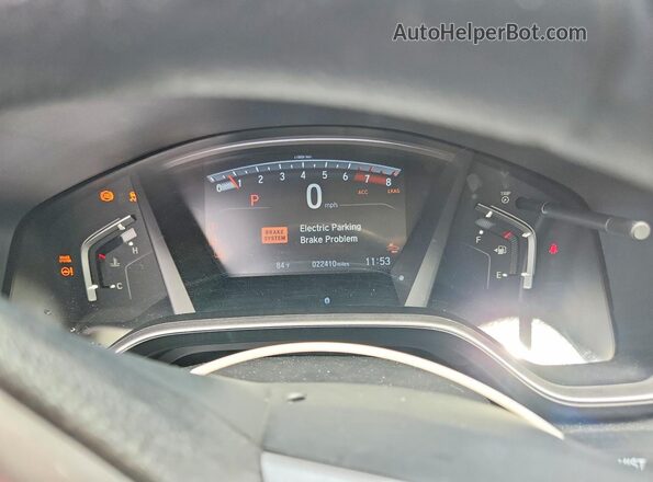7FARW2H52KE060744 2019 HONDA CR-V White Instrument cluster view