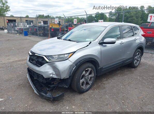 7FARW2H53JE007985 2018 HONDA CR-V Gray Առջևի ձախ երեք քառորդ տեսարան