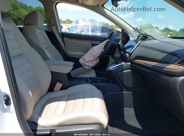 7FARW2H53KE039210 2019 HONDA CR-V Белый Вид салона спереди
