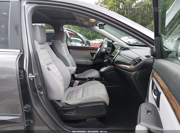 7FARW2H53LE005429 2020 HONDA CR-V Gray Front interior view