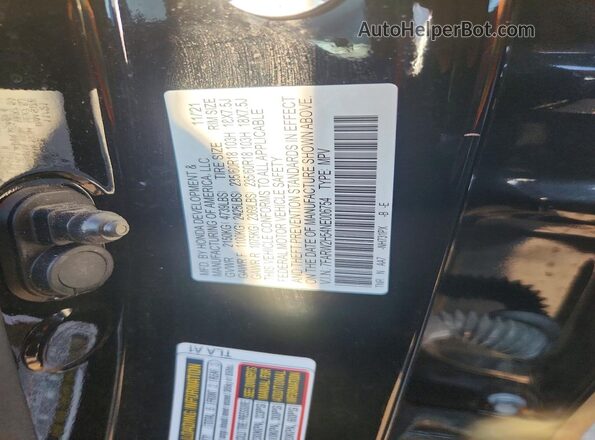 7FARW2H54NE006754 2022 HONDA CR-V Black Вид наклейки з VIN-кодом