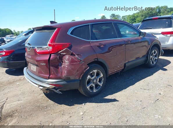 7FARW2H55JE035125 2018 HONDA CR-V Maroon Rear right