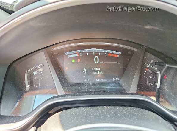 7FARW2H55JE083241 2018 HONDA CR-V Gray Instrument cluster view