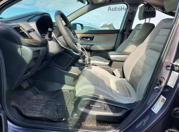 7FARW2H55JE083241 2018 HONDA CR-V Gray Front interior view