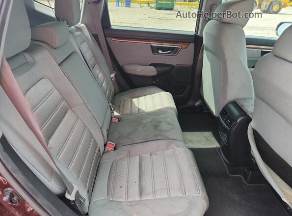 7FARW2H55JE102872 2018 HONDA CR-V Maroon Widok wnętrza z tyłu