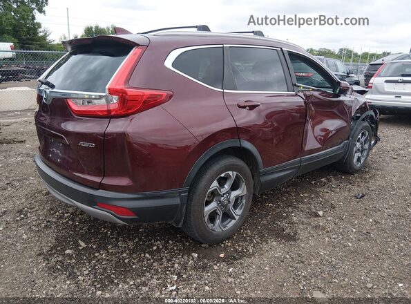 7FARW2H55KE001669 2019 HONDA CR-V Maroon 