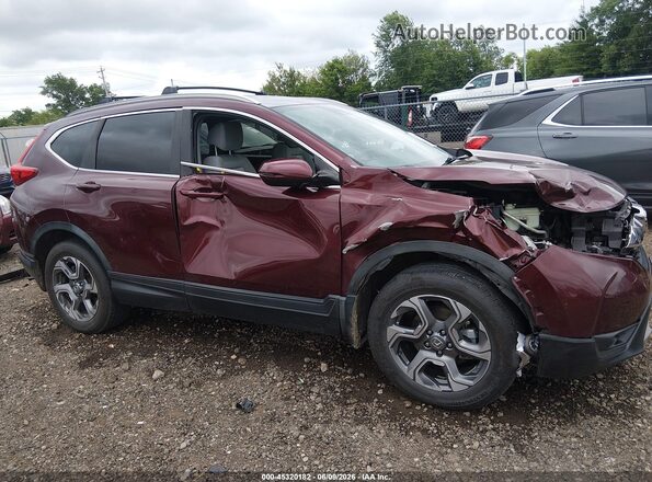 7FARW2H55KE001669 2019 HONDA CR-V Maroon 