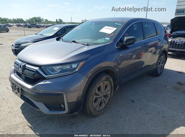7FARW2H55ME036733 2021 HONDA CR-V Gray Vista tres cuartos delantera izquierda