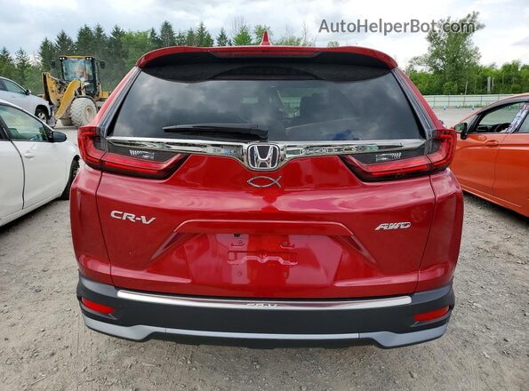 7FARW2H55NE019058 2022 HONDA CR-V Red უკანა ხედი
