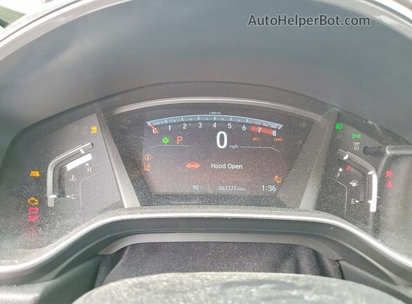 7FARW2H55NE019058 2022 HONDA CR-V Red ხელსაწყოთა პანელის ხედი