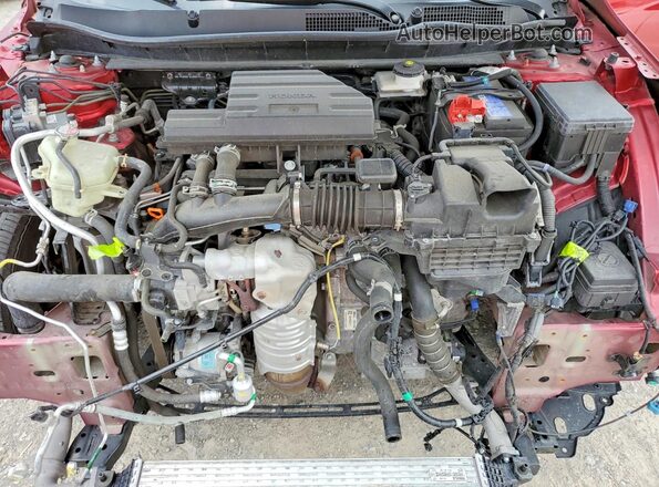 7FARW2H55NE019058 2022 HONDA CR-V Red ძრავის განყოფილების ხედი