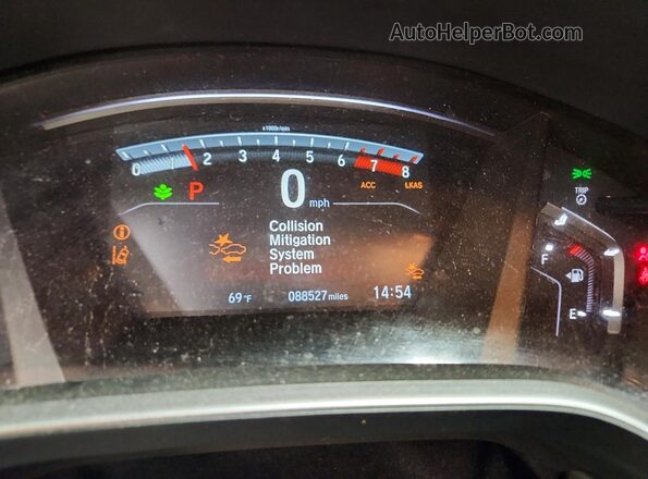 7FARW2H56JE054962 2018 HONDA CR-V Gray Սարքավորումների վահանակի տեսք